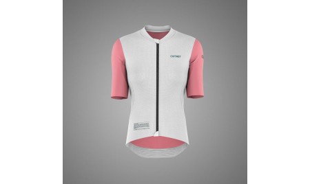 JERSEY SSW DONNA BIANCO E ROSA LOGO VERDE