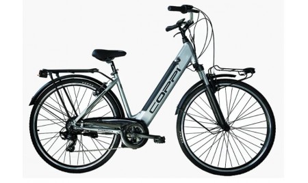 COPPI RAMBLA – E-BIKE ALLUMINIO 28 ” 7V – MONOTUBO ARGENTO