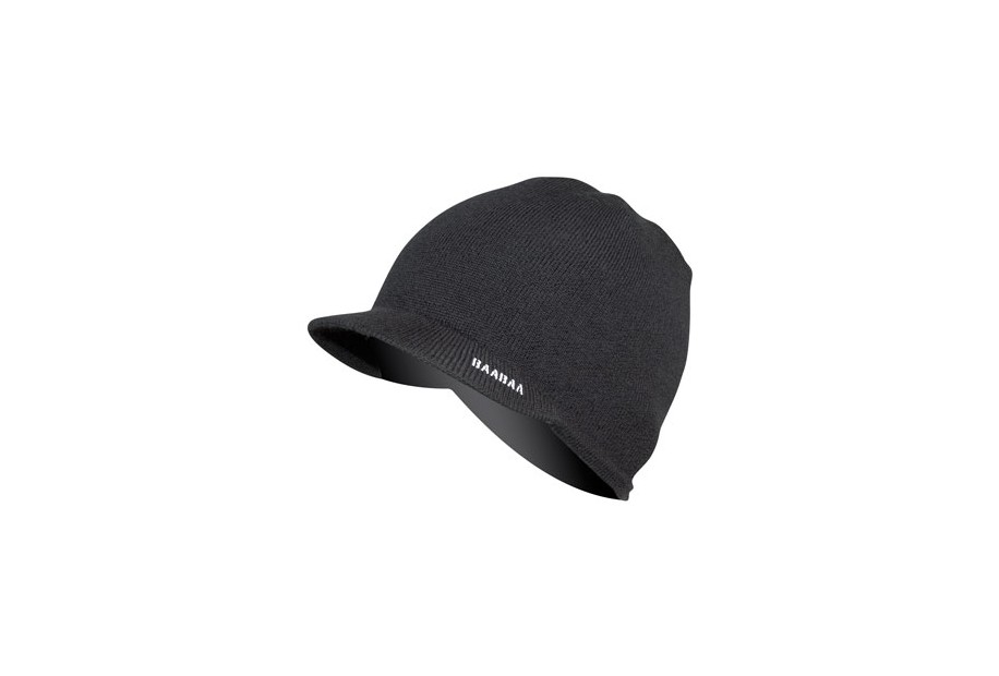 BAABAA MERINO SKIP BEANIE BLACK -CAMO