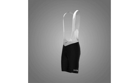 BIBSHORT – AS NERO LOGO BIANCO