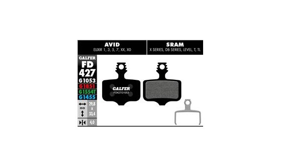 BIKE STANDARD BRAKE PAD AVID ELIXIR - SRAM XX