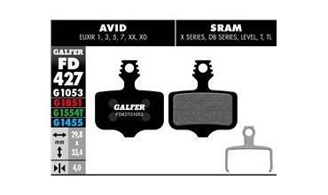 BIKE STANDARD BRAKE PAD AVID ELIXIR - SRAM XX