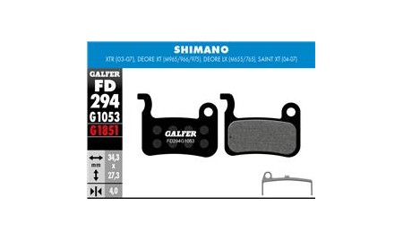 BIKE STANDARD BRAKE PAD SHIMANO DEORE XT - LX