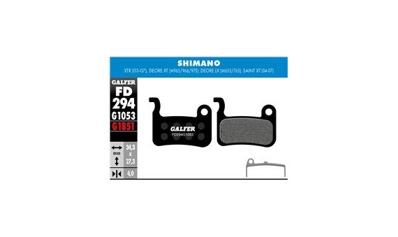 BIKE STANDARD BRAKE PAD SHIMANO DEORE XT - LX