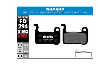 BIKE STANDARD BRAKE PAD SHIMANO DEORE XT - LX