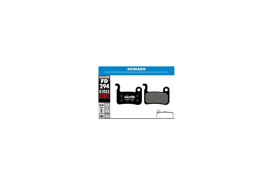 BIKE STANDARD BRAKE PAD SHIMANO DEORE XT - LX