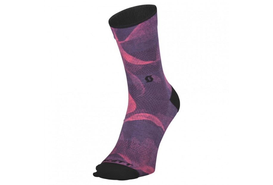 CALZE DA DONNA SCOTT TRAIL VERTIC CREW dark purple/carmine pink