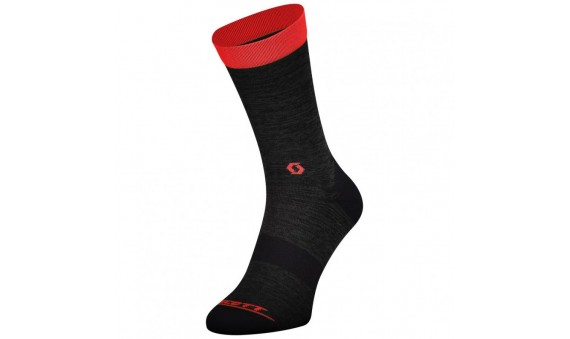 CALZE SCOTT TRAIL CREW dark grey/fiery red CALZE SCOTT TRAIL CREW dark grey/fiery red