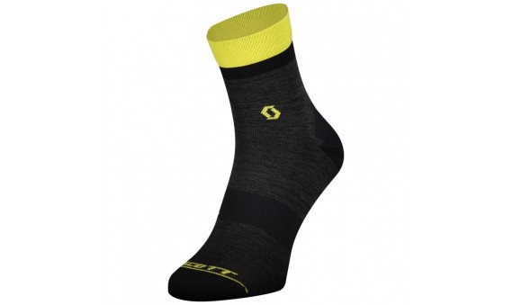 CALZE SCOTT TRAIL QUARTER dark grey/sulphur yellow CALZE SCOTT TRAIL QUARTER dark grey/sulphur yellow