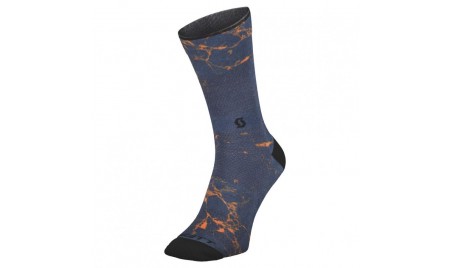 CALZE SCOTT TRAIL VERTIC CREW midnight blue/copper orange