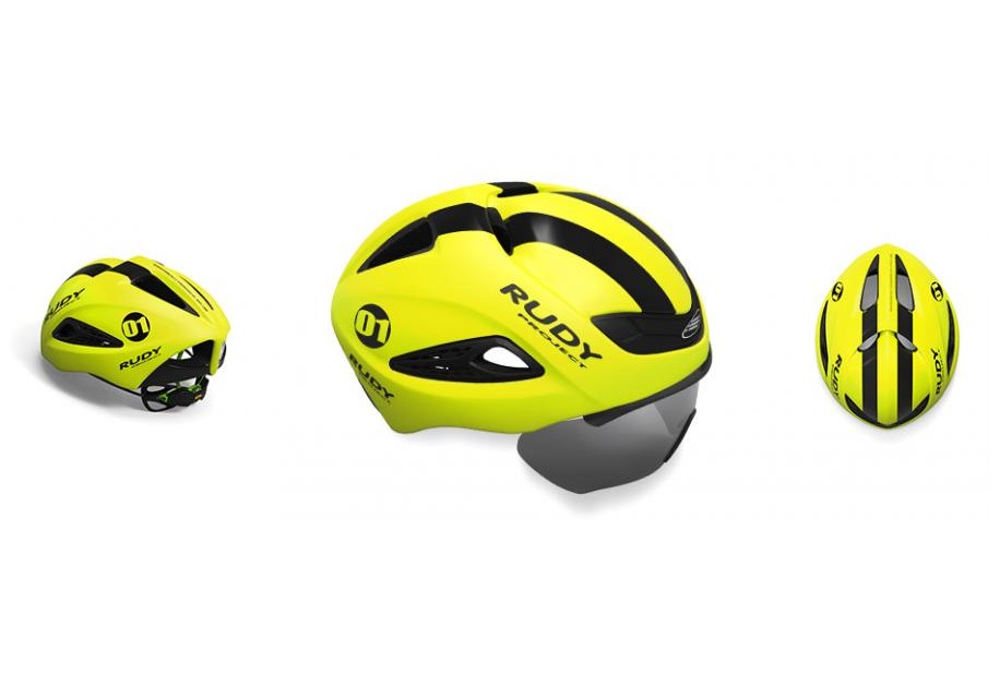 CASCO BOOST 01 YELLOW FLUO/BLACK MATTE