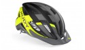 CASCO VENGER CROSS - TITANIUM/YELLOW FLUO MATTE