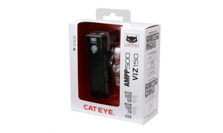 Cateye Luce AMPP500&VIZ150 Kit Frontale & Posteriore