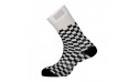 CHECKMATE SOCKS WHITE BLACK CHECKMATE SOCKS WHITE BLACK