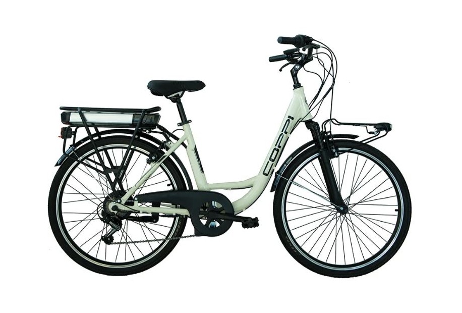 COPPI OLANDA CHIAIA- E-BIKE ALLUMINIO 26 ” 6V PANNA