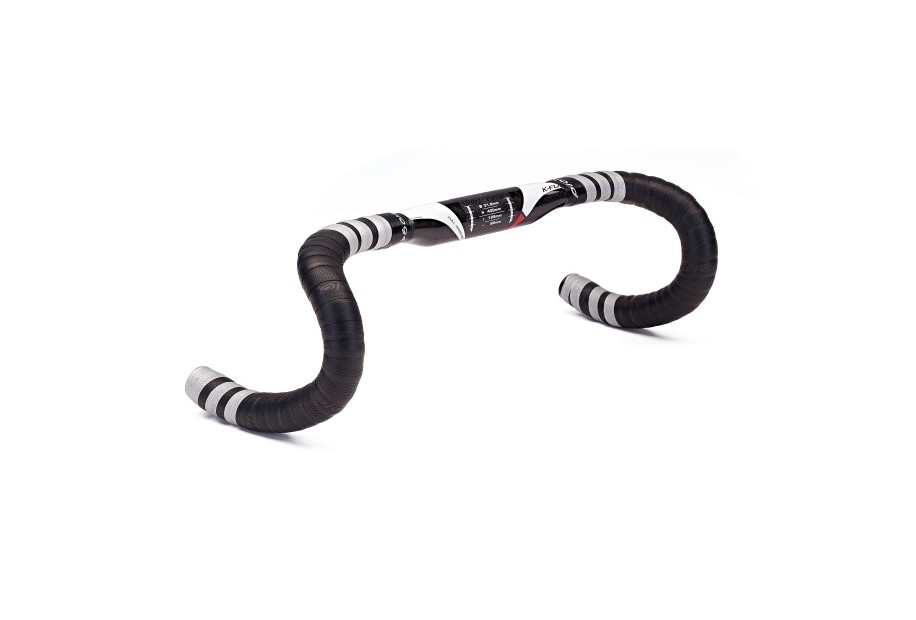 COPPIA NASTRI MANUBRIO ONETOUCH 2 GEL - NERO ARANCIONE FLUO