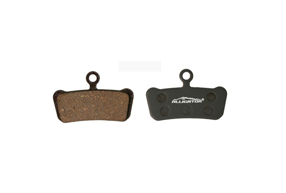 COPPIA PASTIGLIE ALLIGAOR ORGANICA CON MOLLE, COMPATIBILI AVID X0