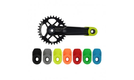 Coppia protezioni per pedivelle, colore nero