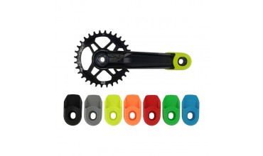 Coppia protezioni per pedivelle, colore nero