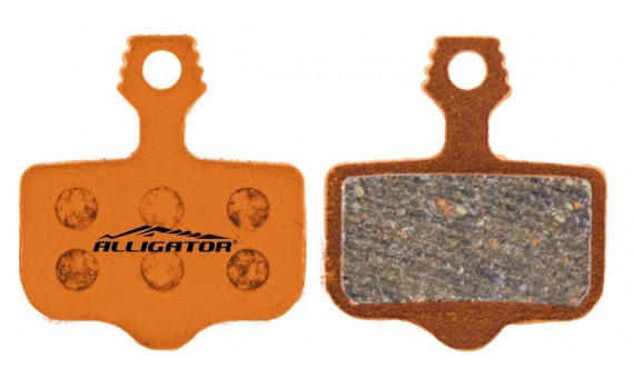 CP.PASTIGLIE FRENOCoppia pastiglie Alligator ORGANICHE con molle, compatibili con Avid Elixir