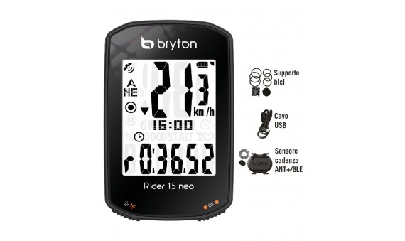 GPS RIDER 15C CON CAD NERO