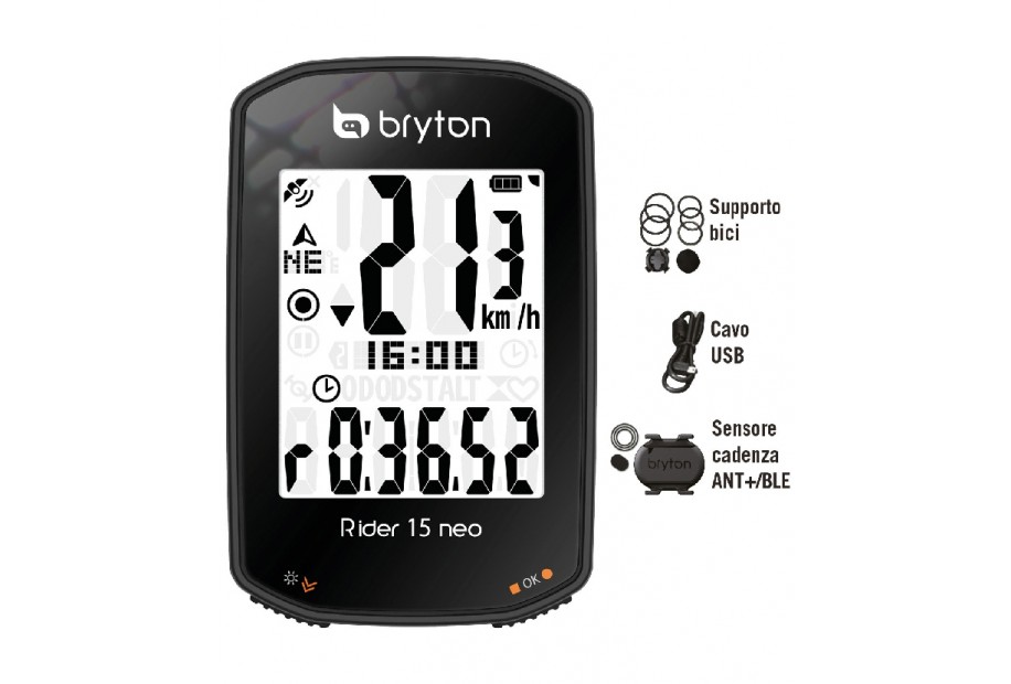 GPS RIDER 15C CON CAD NERO