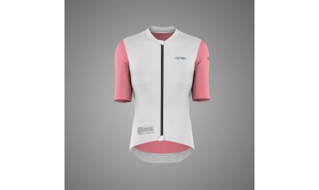 JERSEY SSW DONNA BIANCO E ROSA LOGO VERDE