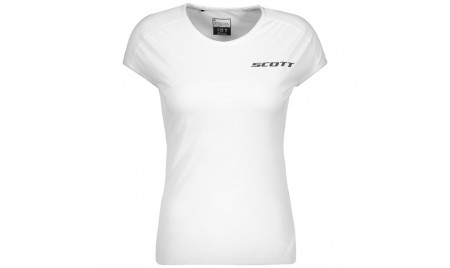 MAGLIA DA DONNA SCOTT PROMO RUN M/C bianco/nero