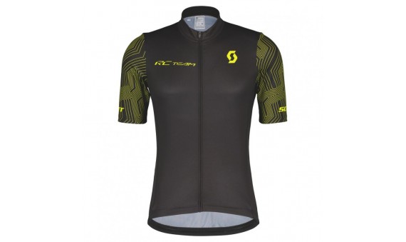 MAGLIA DA UOMO SCOTT RC TEAM 10 MANICHE CORTE black/sulphur yellow