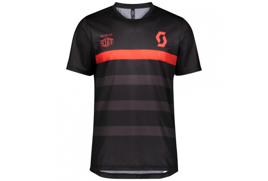 MAGLIA DA UOMO SCOTT TRAIL FLOW PRO M/C BLACK RED