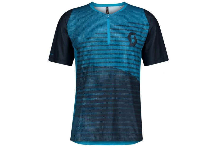 MAGLIA DA UOMO SCOTT TRAIL VERTIC ZIP M/C midnight blue/atlantic blue