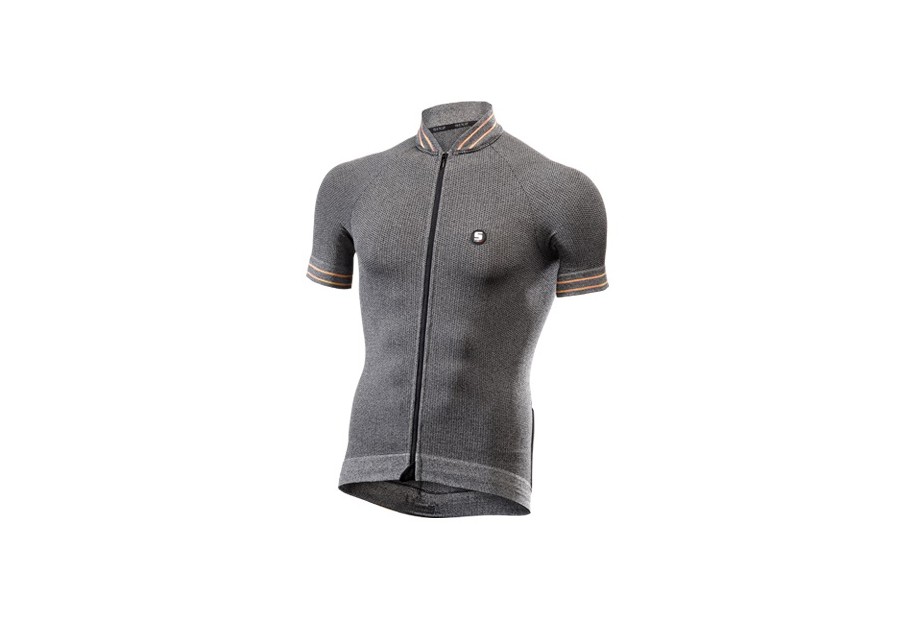 MAGLIA M/C CLIMA JERSEY BLACK/GREY