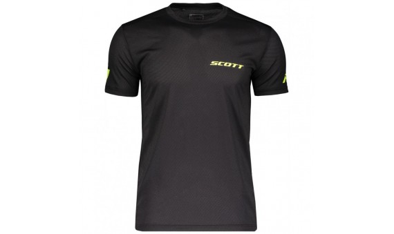 MAGLIA SCOTT PROMO RUN M/C nero/gialla