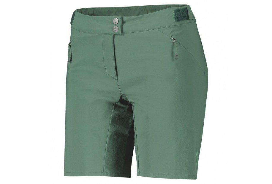 PANTALONCINI DA DONNA SCOTT ENDURANCE LARGHI C/FOND smoked green