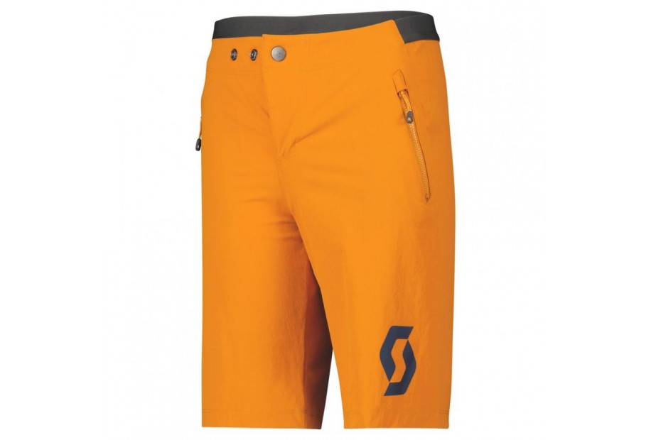 PANTALONCINI JUNIOR SCOTT TRAIL 10 TAGLIO AMPIO C/FOND copper orange