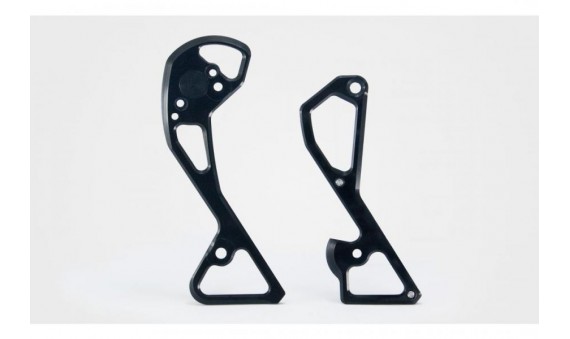 REAR DERAILLEUR CAGE DOUBLE FOR SRAM BLACK