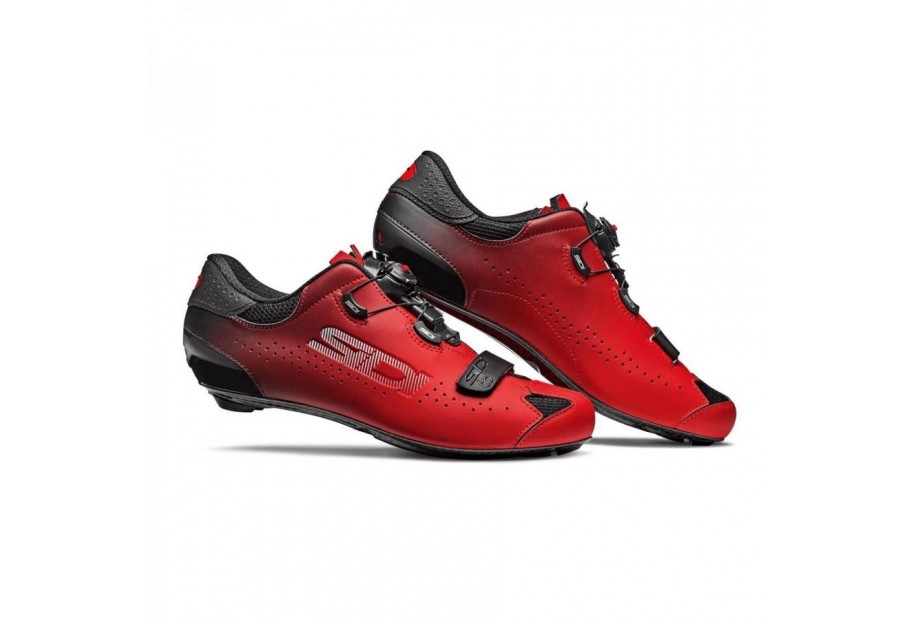 SCARPA STRADA SIXTY NERO ROSSO