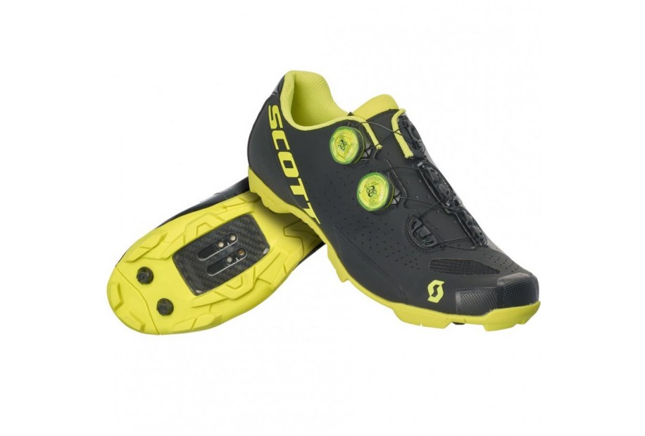 SCARPE SCOTT MTB RC matt black/sulphur yellow