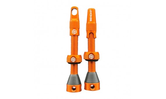 Valvole Tubeless 44mm Arancio - Compatibile con inserti Valvole Tubeless 44mm Arancio - Compatibile con inserti