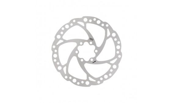 DISCO DF1 6 FORI - 160 MM, ARGENTO