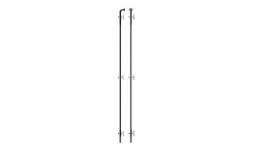 RAGGIO LASER INOX TESTA J-BEND - 288 MM, NERO
