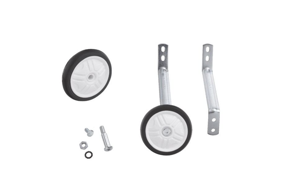 STABILIZZATORI 2 FORI ATTACCO AL TELAIO (OMOLOGATO TUV) - PER BICICLETTE DA 10/12