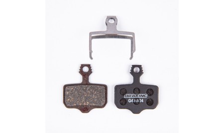 PASTIGLIE FRENO BRAKING INCAS/AVID ELIXIR/SRAM LEVEL T/TL - ORGANICA