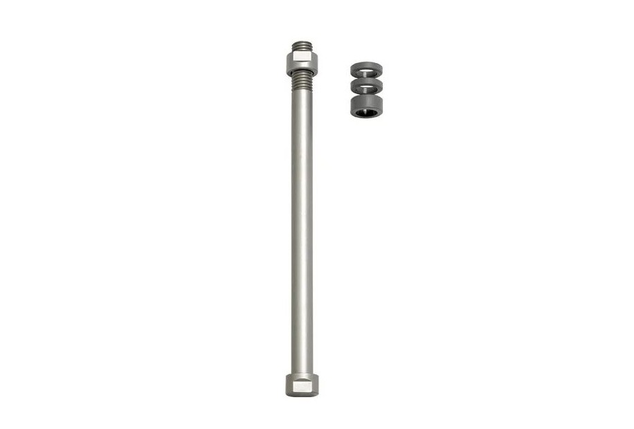 Perni passanti per assali dei trainer a ruota libera Tacx E-Thru 12mm, filettatura media