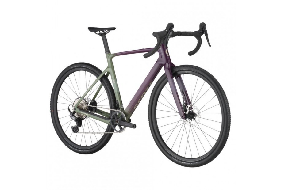 SCOTT Addict Gravel 40 olivine green/blackberry purple
