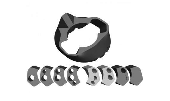 SPB HS02-05 SIC COLLECTOR REGULAR STACK+GROMMETS