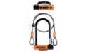 LUCCHETTO U-LOCK MINI-7 CON CAVO - NERO ARANCIO LUCCHETTO U-LOCK MINI-7 CON CAVO - NERO ARANCIO