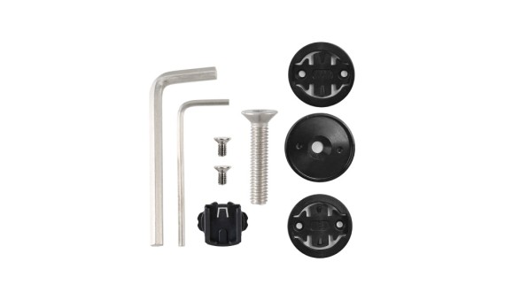 SUPPORTO CICLOCOMPUTER PER SERIE STERZO 1 1/8 - COMPATIBILE GARMIN/BRYTON, NERO
