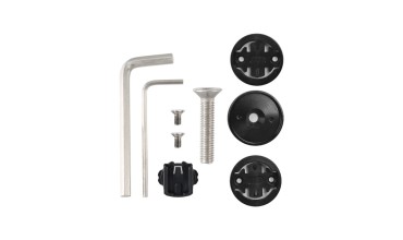 SUPPORTO CICLOCOMPUTER PER SERIE STERZO 1 1/8 - COMPATIBILE GARMIN/BRYTON, NERO