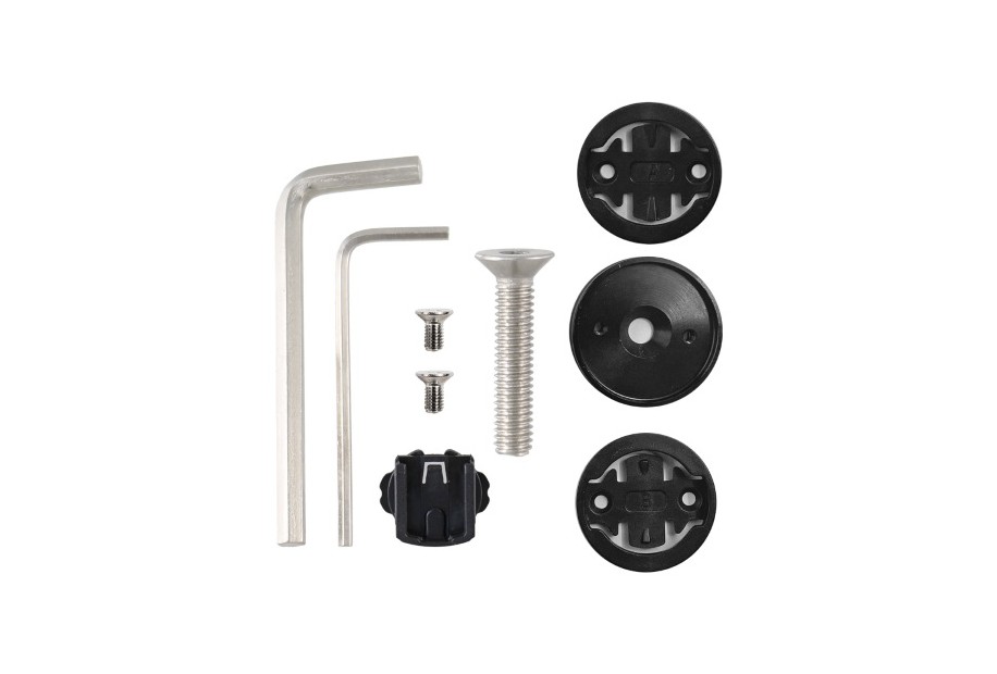 SUPPORTO CICLOCOMPUTER PER SERIE STERZO 1 1/8 - COMPATIBILE GARMIN/BRYTON, NERO